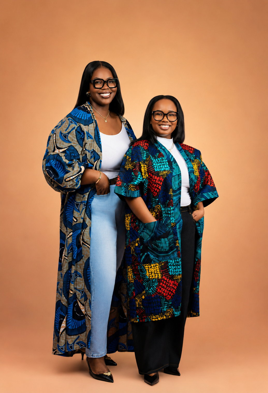 The founders of NativeTalks in African clothing